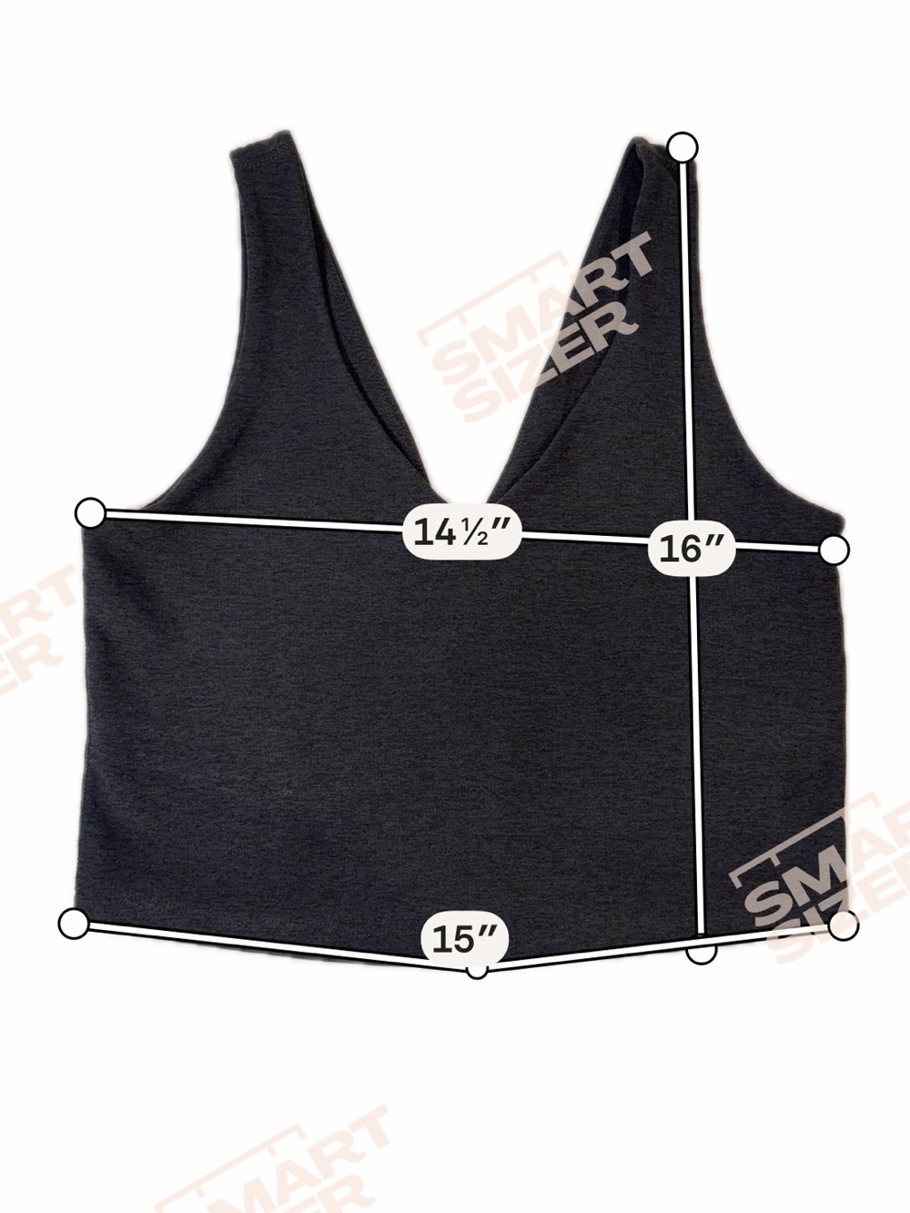NWT Beyond Yoga Black V-Neck Crop Top - Picture 2 of 3